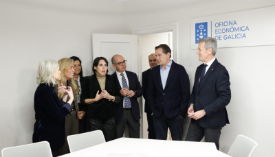 Rueda inaugura en Madrid a primeira sede da Oficina Econ&oacute;mica de Galicia f&oacute;ra da comunidade aut&oacute;noma