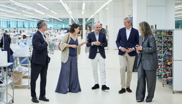 Rueda destaca el liderazgo internacional del sector textil gallego y el apoyo de la Xunta a esta industria